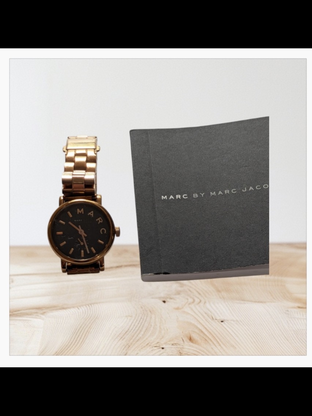 Marc by Marc Jacobs Rose Gold Bracelet Watch with Black Dial